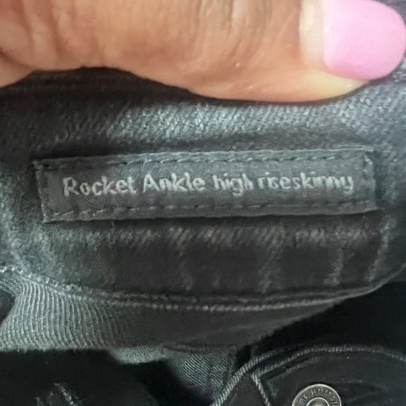 Citizens of Humanity Jeans Rocket Ankle High Rise Womens 29 Black Skinny Jeans - Picture 9 of 12